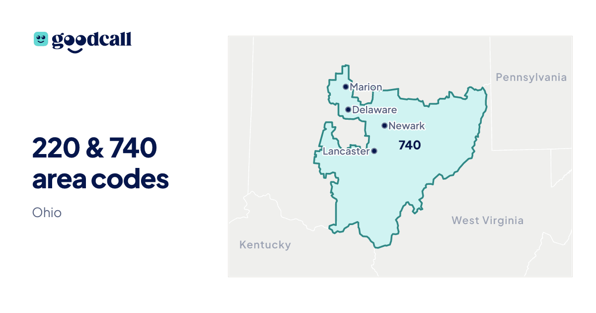 220 & 740 area codes: Ohio