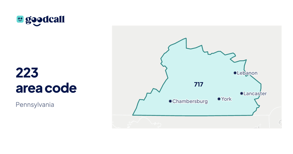 223 area code: Pennsylvania