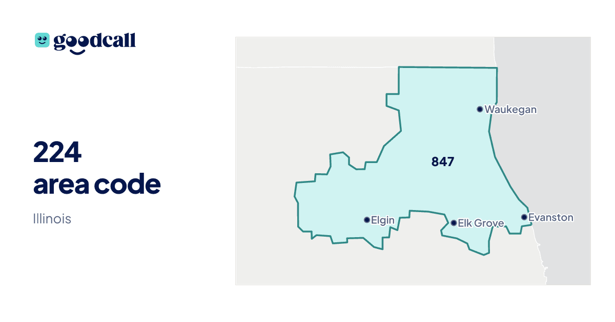 224 area code: Illinois