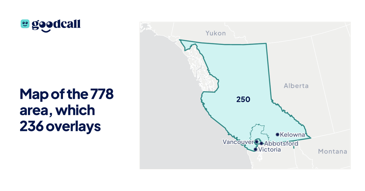 Map of the 778 area, which 236 overlays