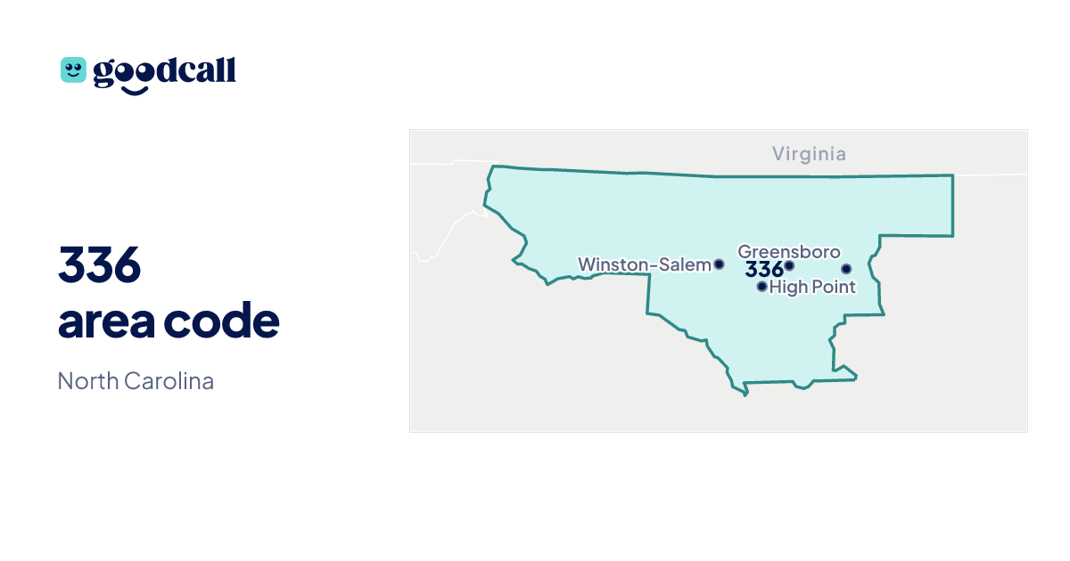 336 area code: North Carolina