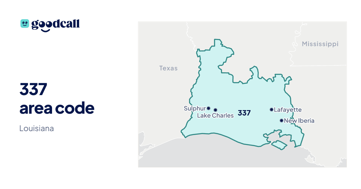 337 area code: Louisiana