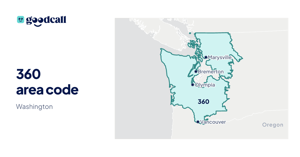 360 area code: Washington