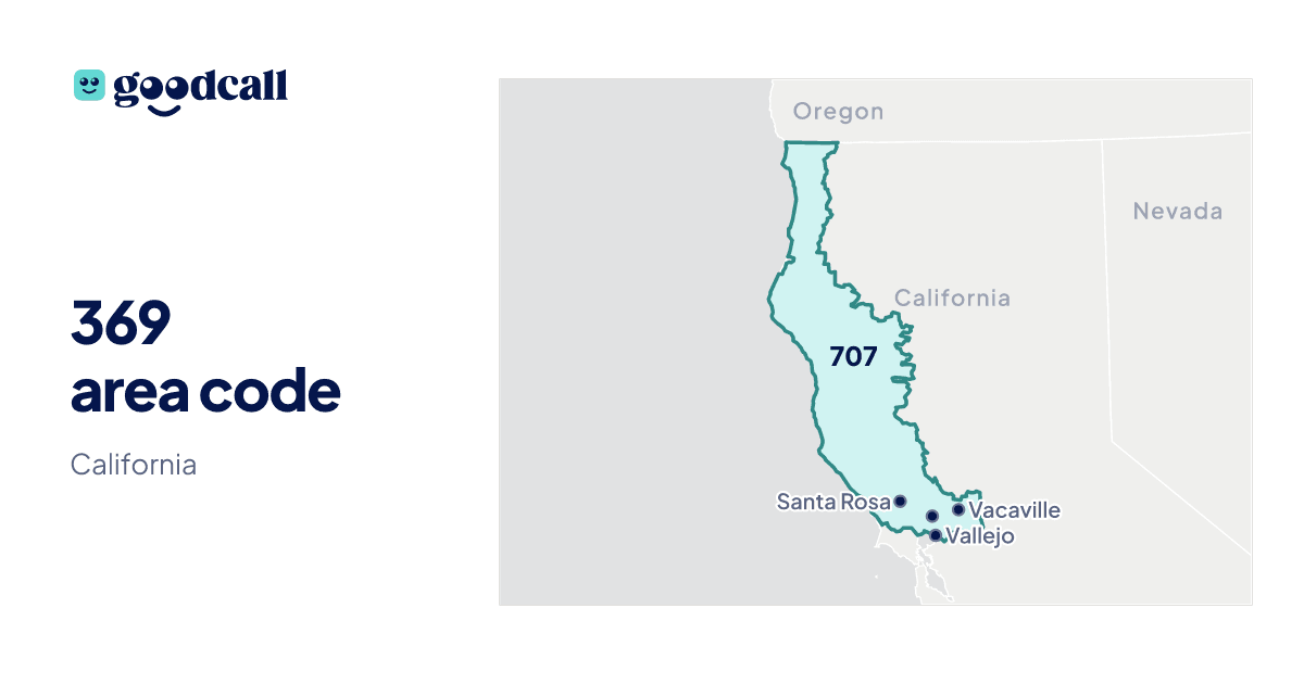 369 area code: California