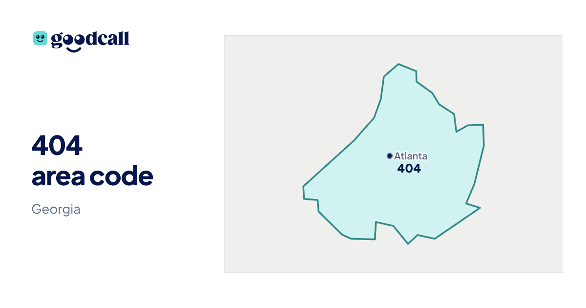 404 area code: Georgia