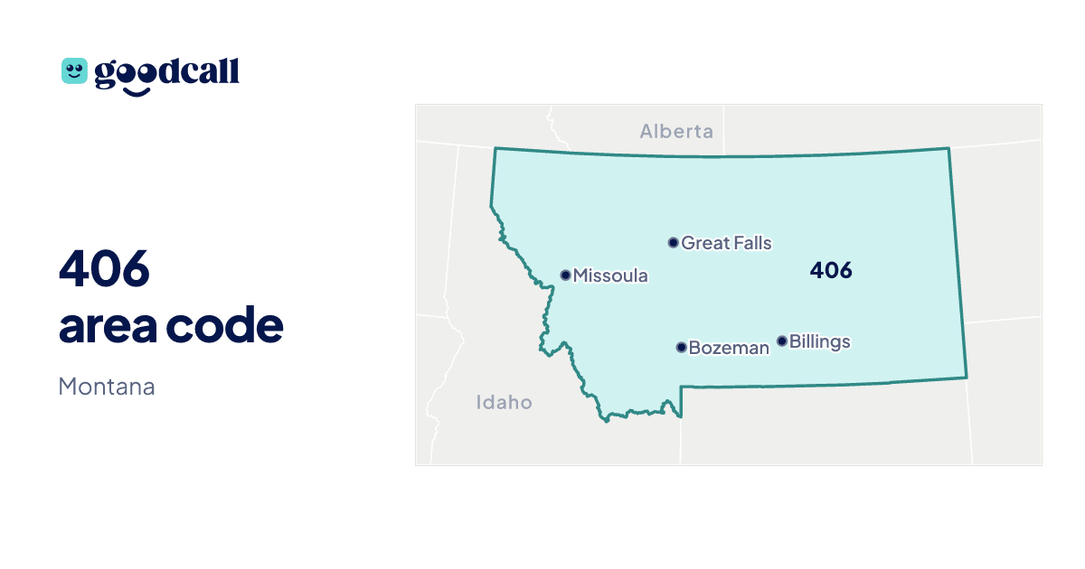 406 area code: Montana