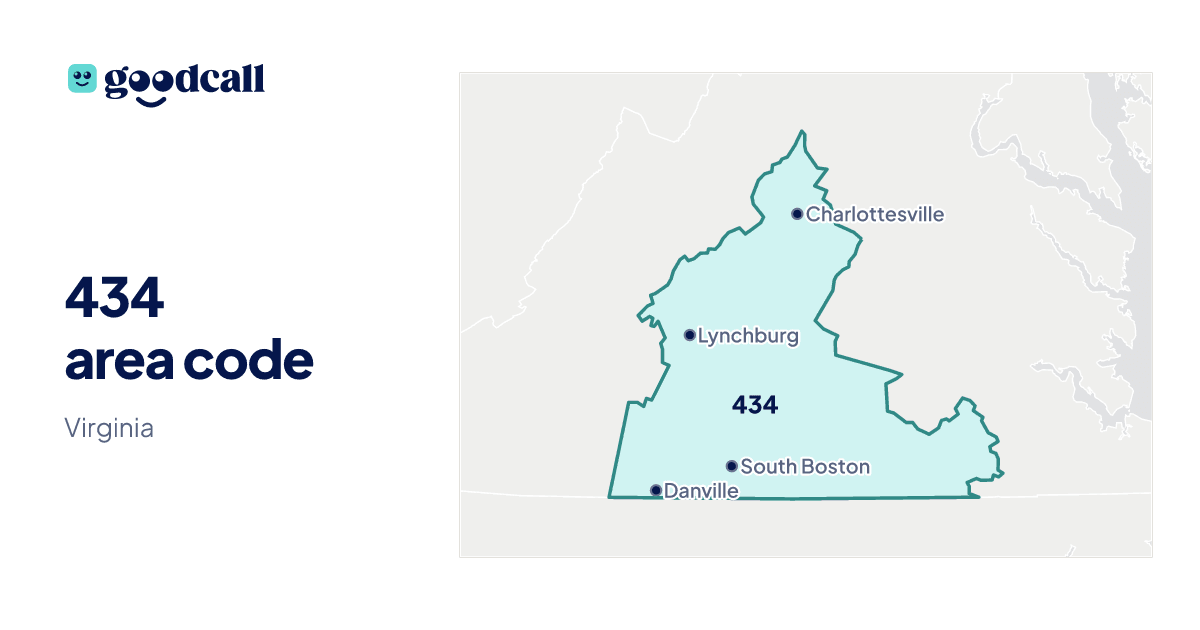 434 area code: Virginia