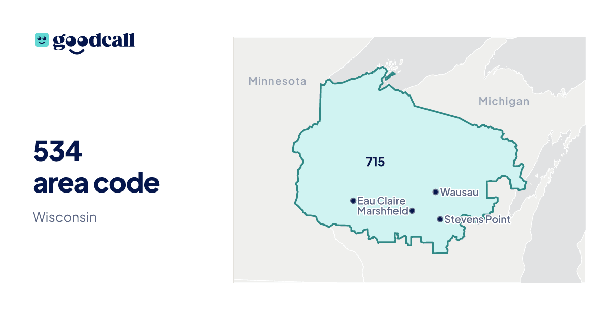 534 area code: Wisconsin