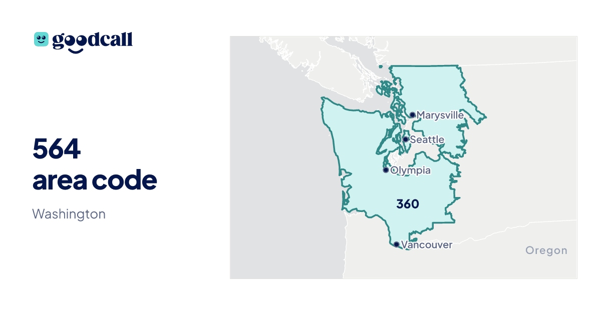 564 area code: Washington