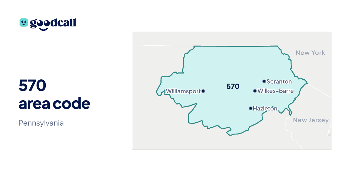 570 area code: Pennsylvania