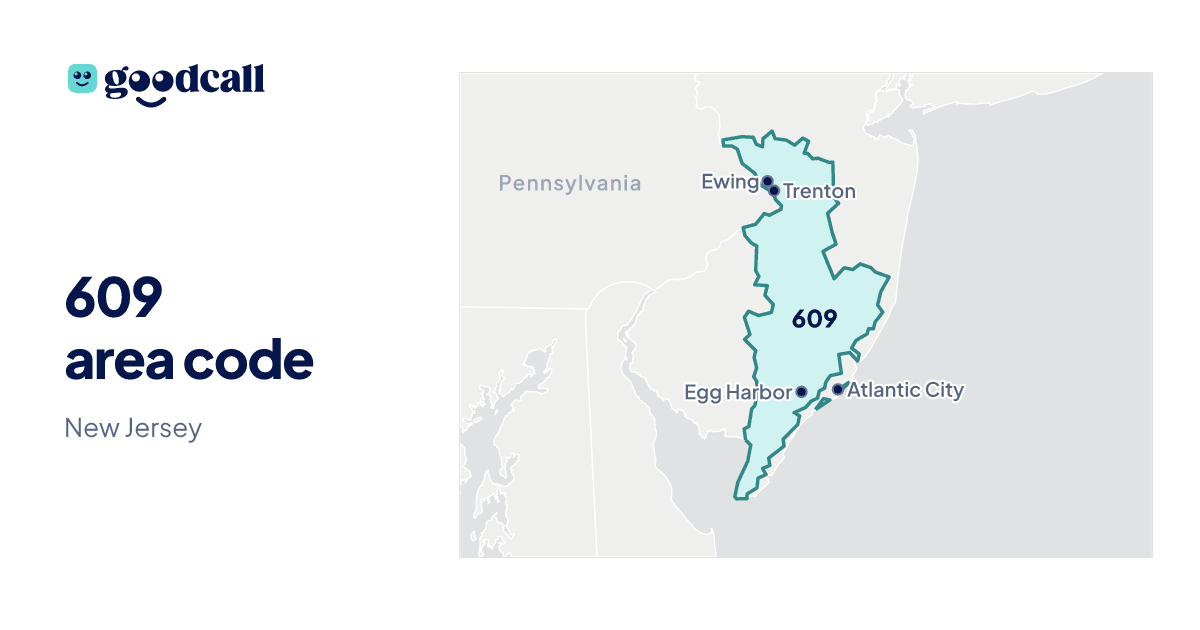 609 area code: New Jersey