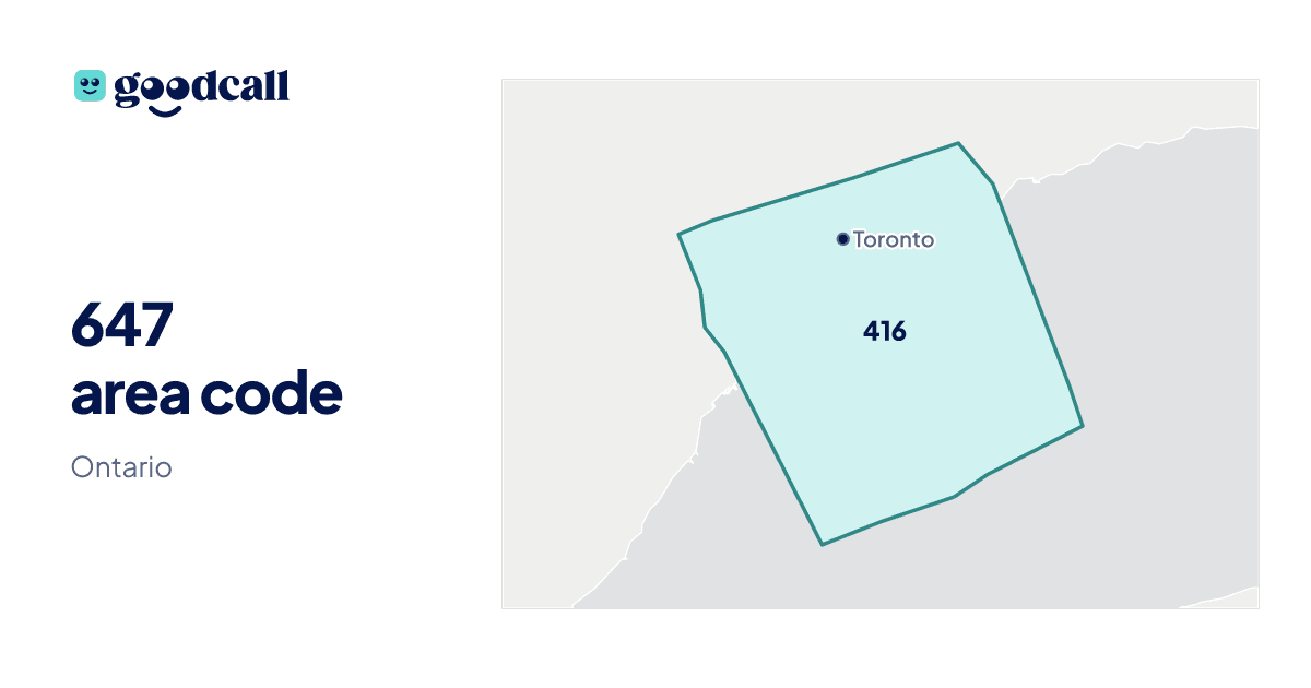 647 area code: Ontario