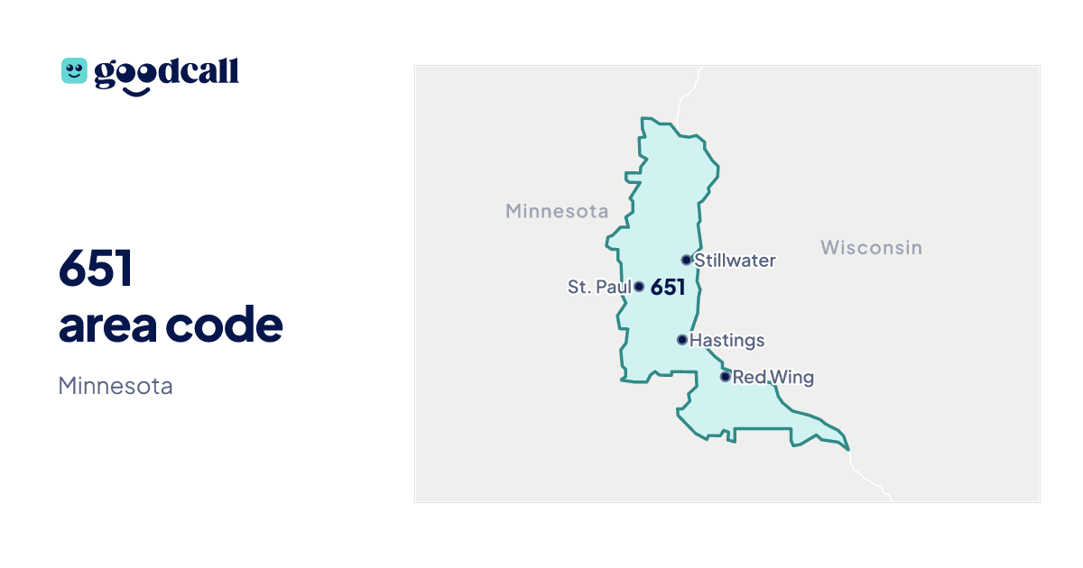 651 area code: Minnesota