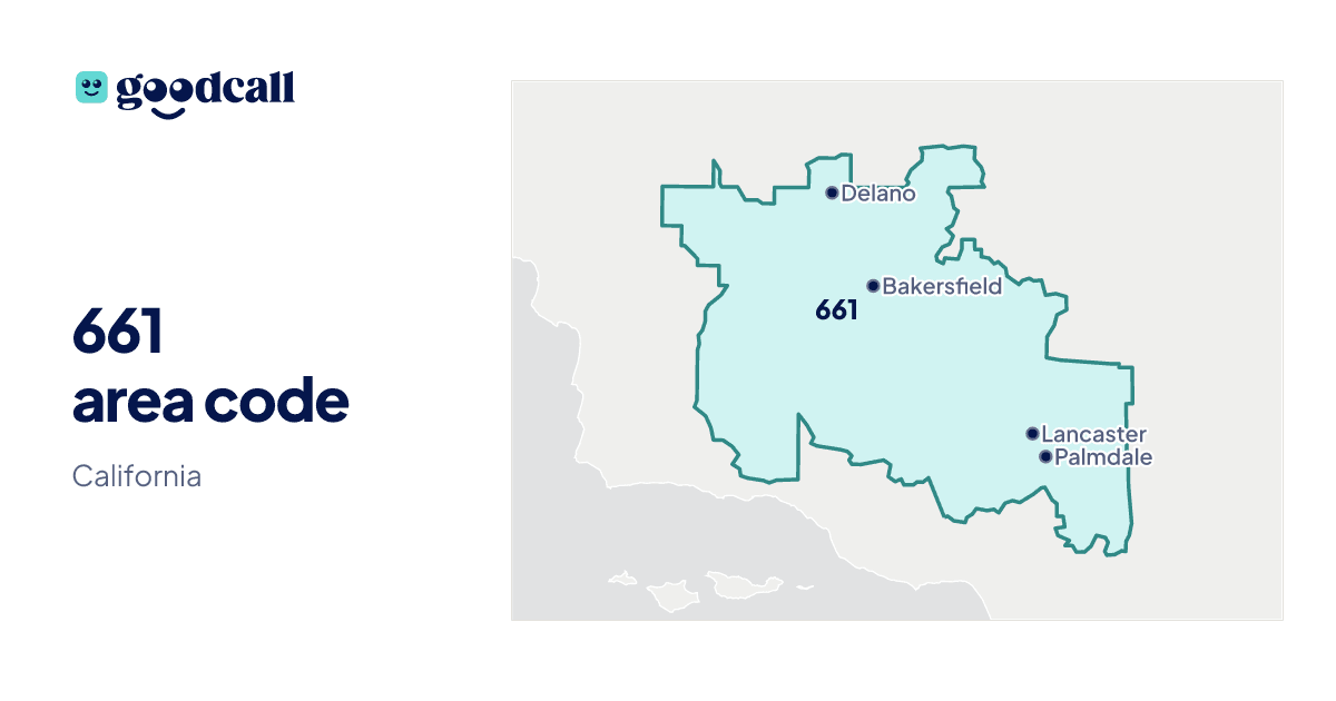 661 area code: California
