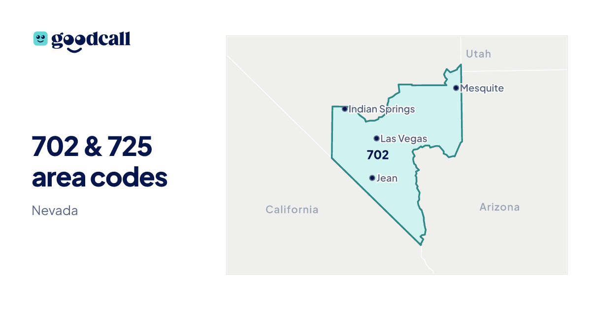 702 & 725 area codes: Nevada
