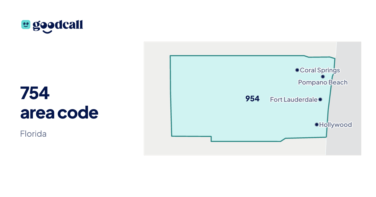 754 area code: Florida