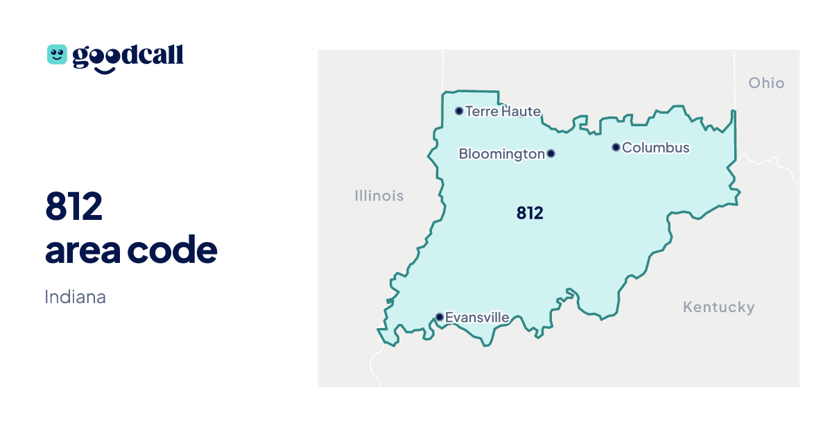 812 area code: Indiana