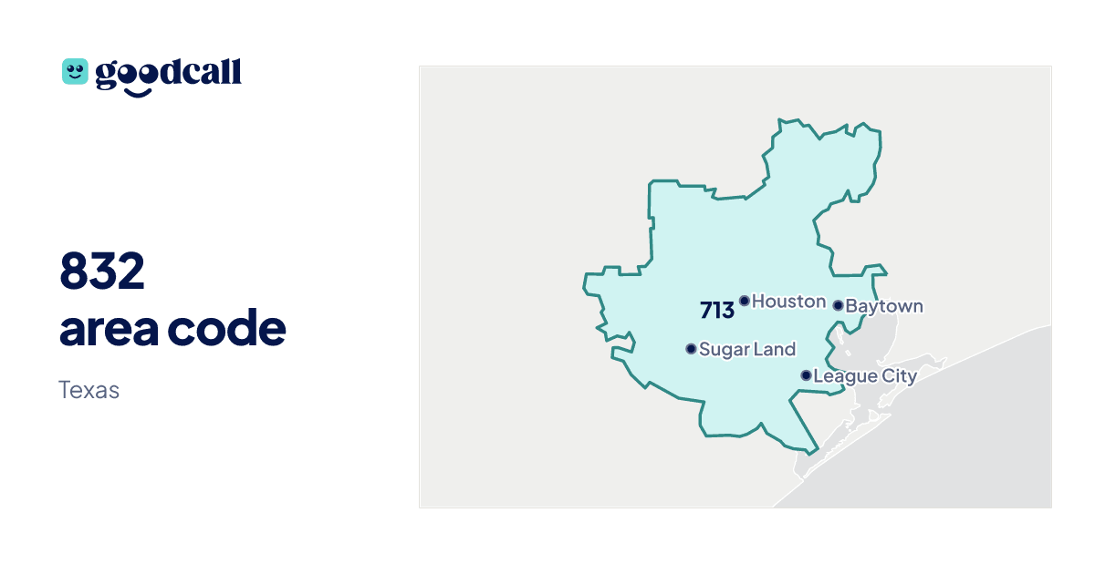 832 area code: Texas
