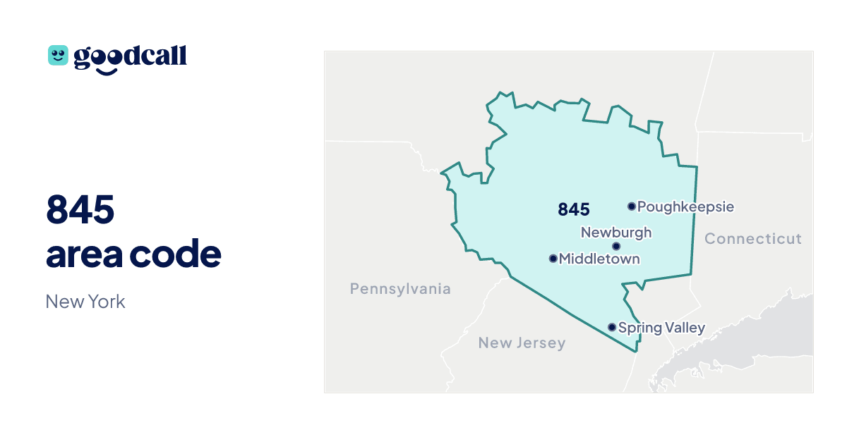 845 area code: New York