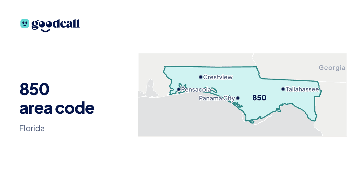 850 area code: Florida