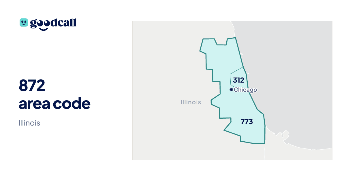 872 area code: Illinois
