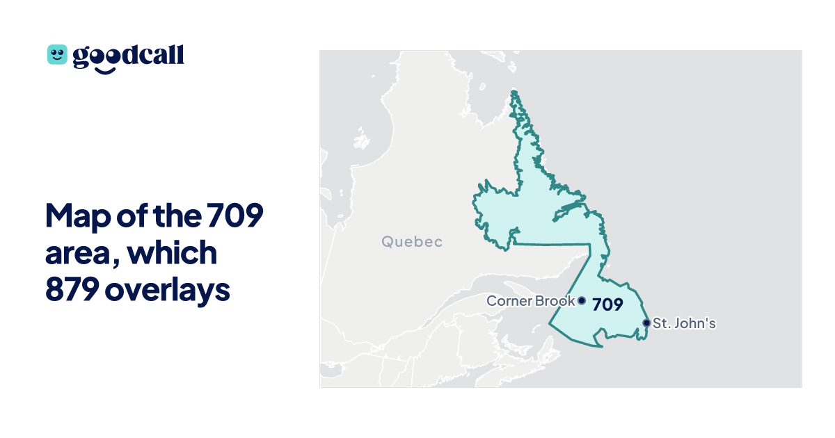 Map of the 709 area, which 879 overlays
