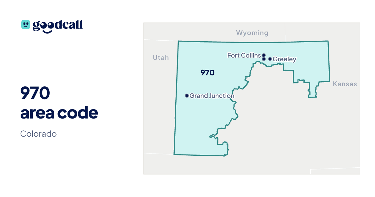 970 area code: Colorado