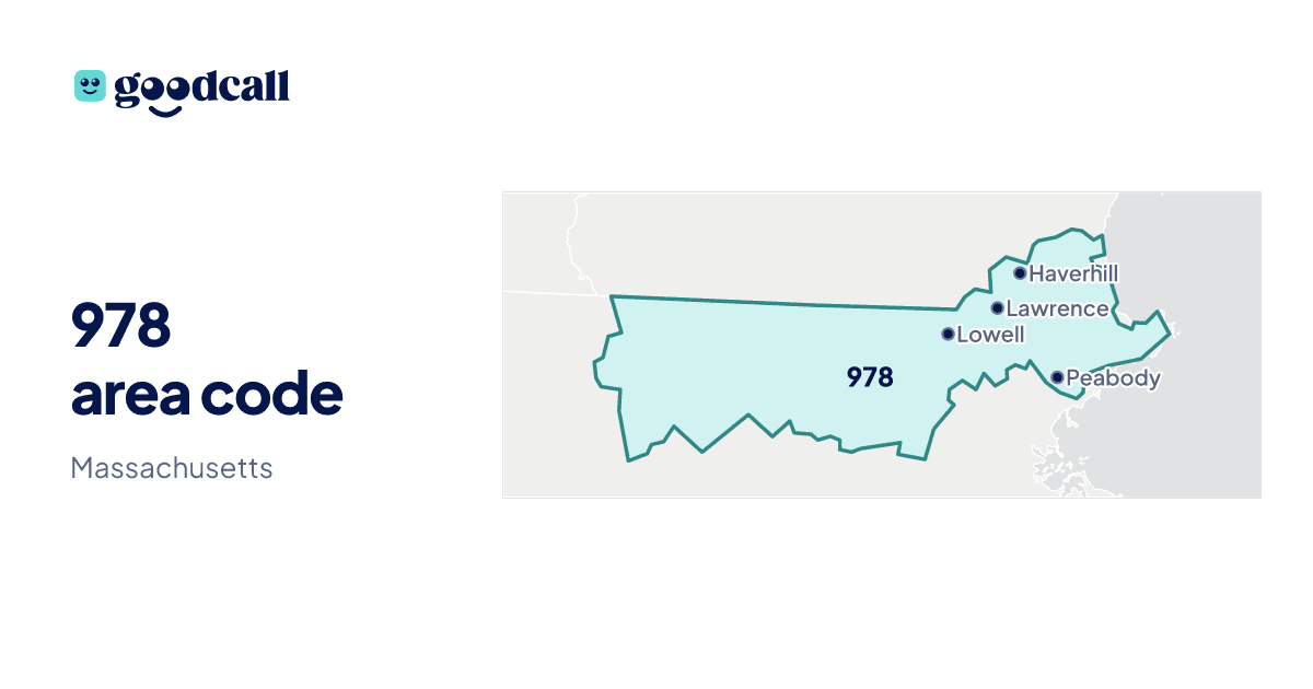 978 area code: Massachusetts