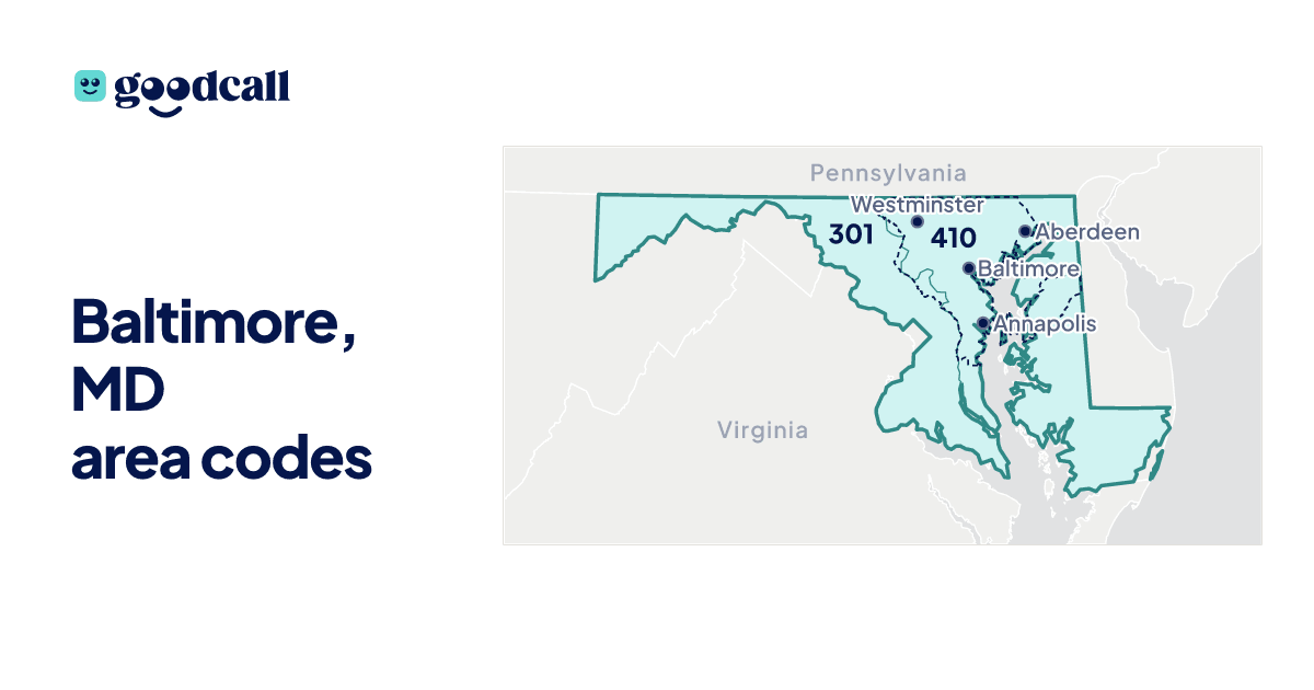 Baltimore, MD area codes